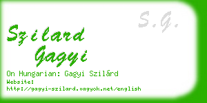 szilard gagyi business card