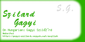 szilard gagyi business card